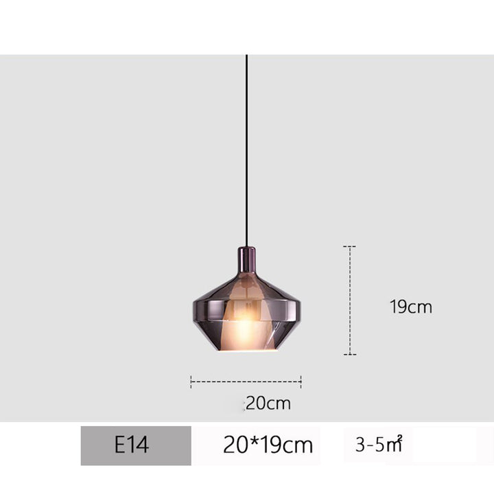 NORIC Glass Pendant Light Home Ceiling Decor