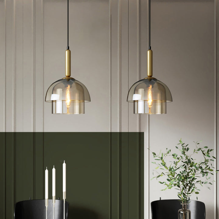 Butter Glass Pendant Light Modern