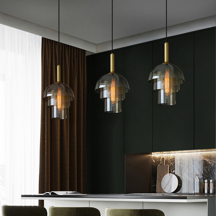 Butter Glass Pendant Light Modern