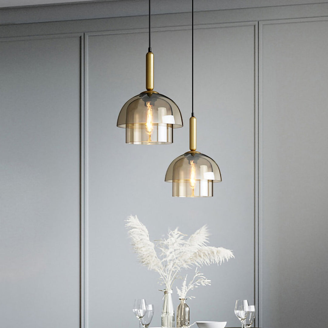 Butter Glass Pendant Light Modern