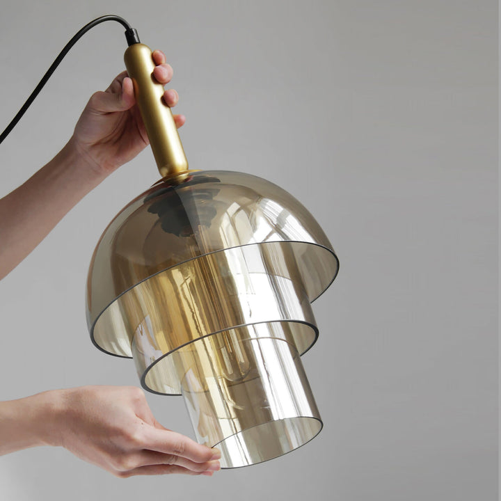 Butter Glass Pendant Light Modern