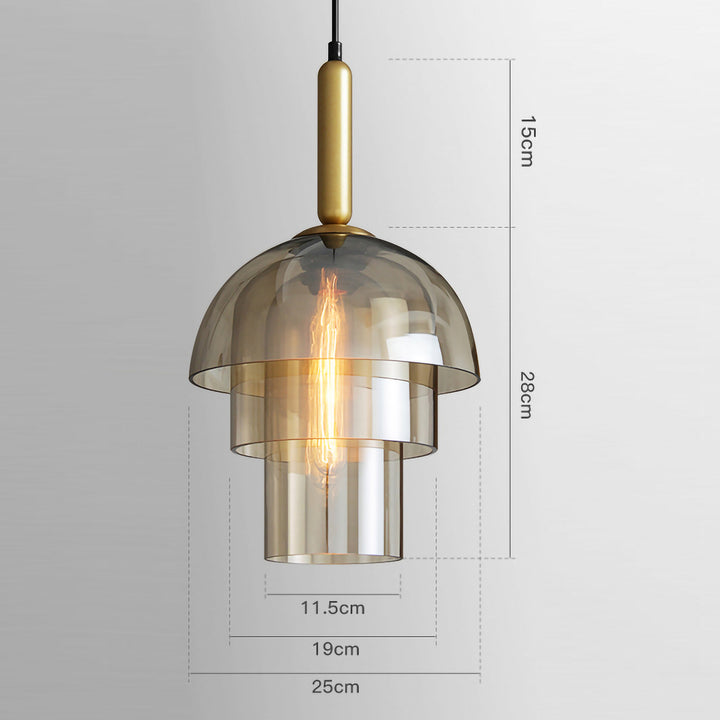 Butter Glass Pendant Light Modern