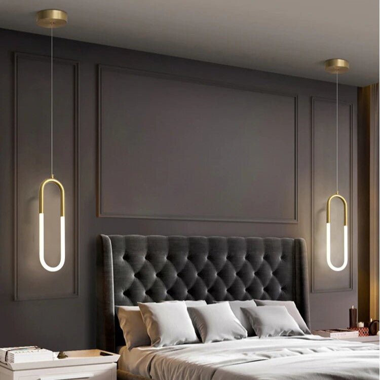 Best new ADLEY Creative U-Shaped Long Pendant Light P5338