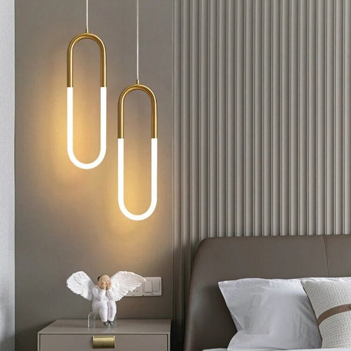 Best new ADLEY Creative U-Shaped Long Pendant Light P5338