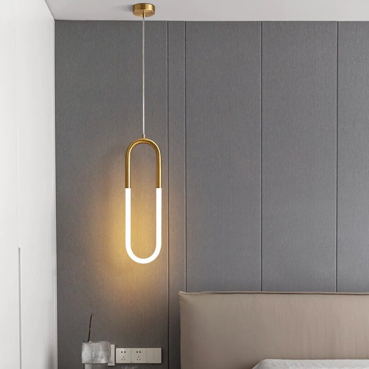 Best new ADLEY Creative U-Shaped Long Pendant Light P5338