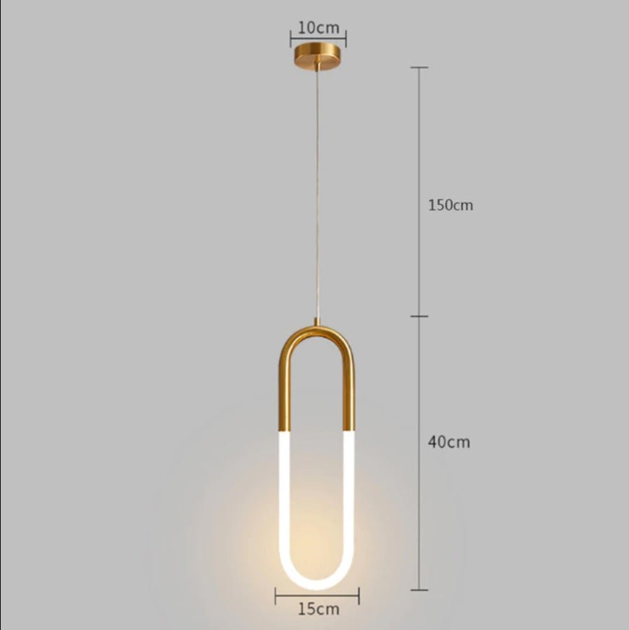 Best new ADLEY Creative U-Shaped Long Pendant Light P5338