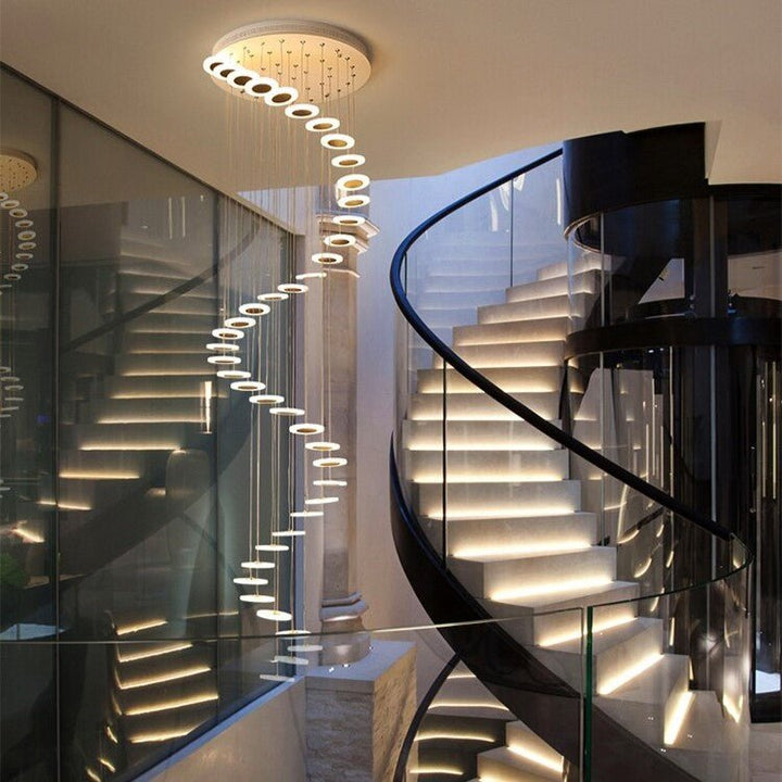 Best new ALEXIS Luxury Stairs Hanging Chandelier C5257