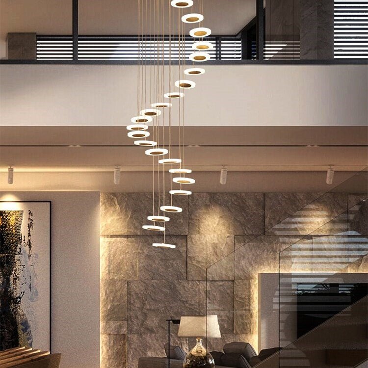 Best new ALEXIS Luxury Stairs Hanging Chandelier C5257