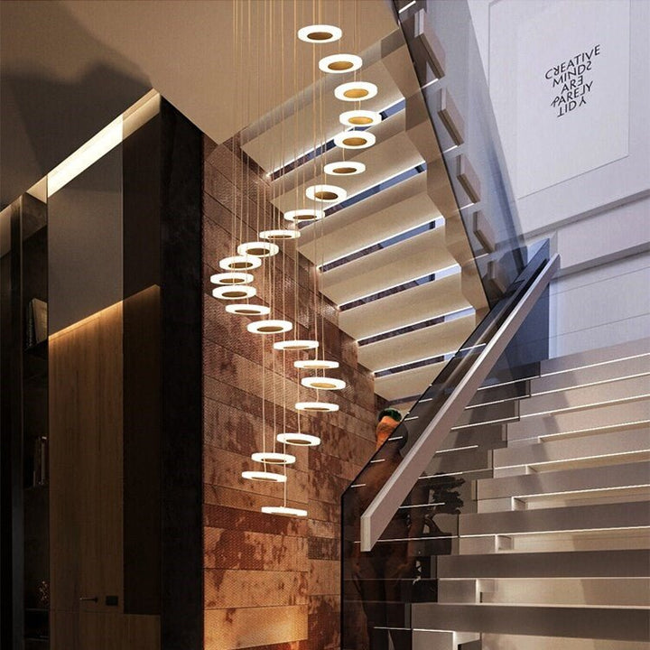 Best new ALEXIS Luxury Stairs Hanging Chandelier C5257