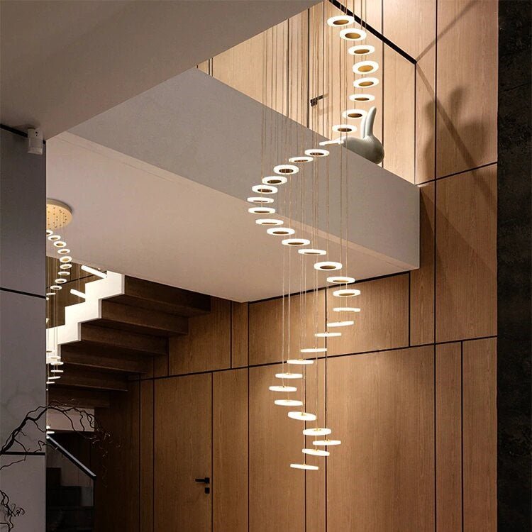 Best new ALEXIS Luxury Stairs Hanging Chandelier C5257