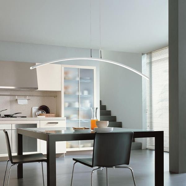 Best new ARCOÍRIS Remote Control Modern LED Living Room Lustre Indoor Pendant Light