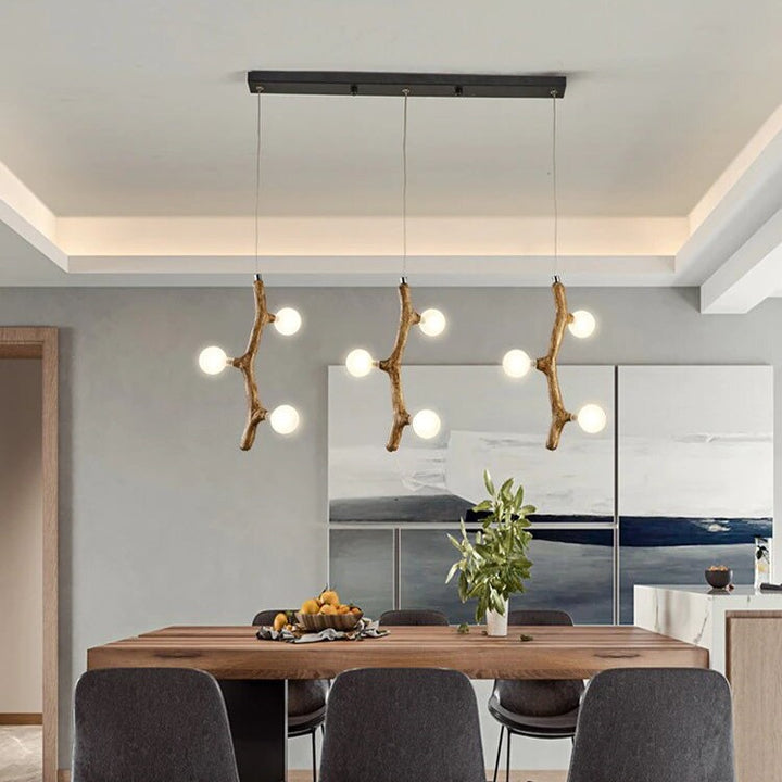 Best new AYERIC Retro Wood LED Kitchen Island Pendant Light P5400