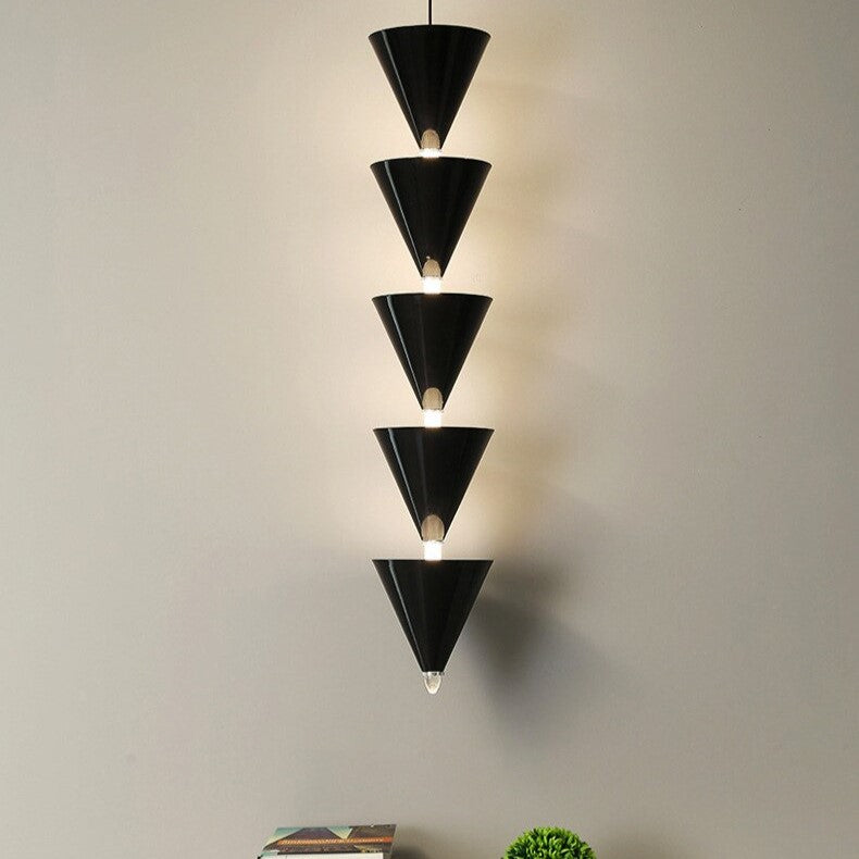 CINDI Cone-Shape Art Decor LED Pendant Light P5376 – ULURU Lighting