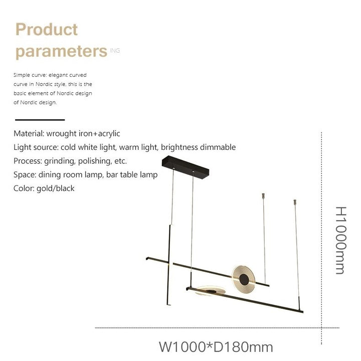 Best new COSETTE Modern Minimalist Kitchen Pendant Light P5204