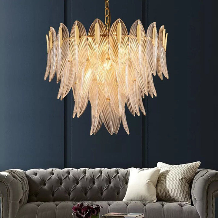Best new Ceiling Light Glass Crystal Lamp Gold Home Decor Pendant Light