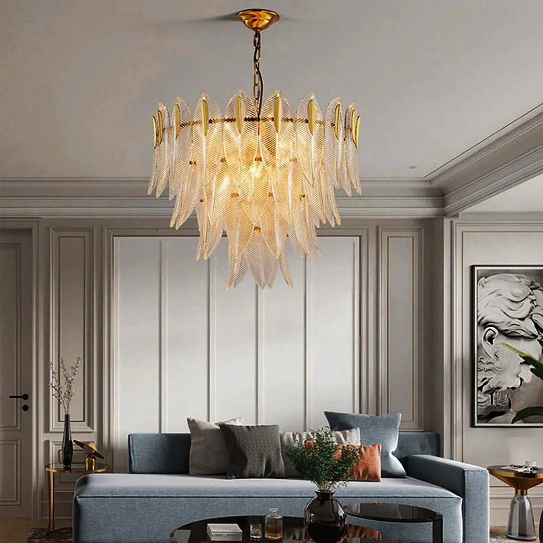 Best new Ceiling Light Glass Crystal Lamp Gold Home Decor Pendant Light