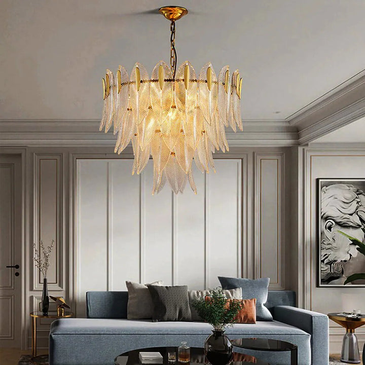 Best new Ceiling Light Glass Crystal Lamp Gold Home Decor Pendant Light