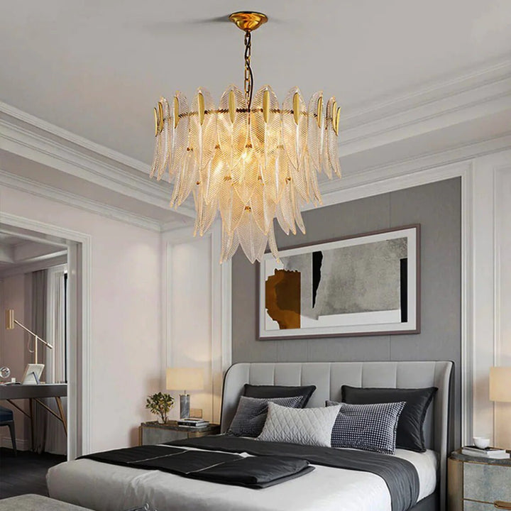 Best new Ceiling Light Glass Crystal Lamp Gold Home Decor Pendant Light