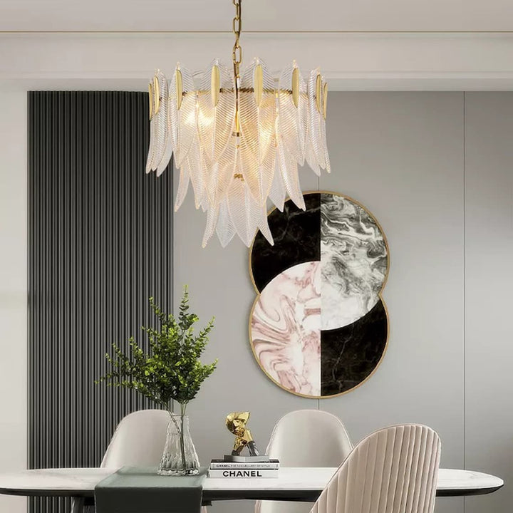 Best new Ceiling Light Glass Crystal Lamp Gold Home Decor Pendant Light