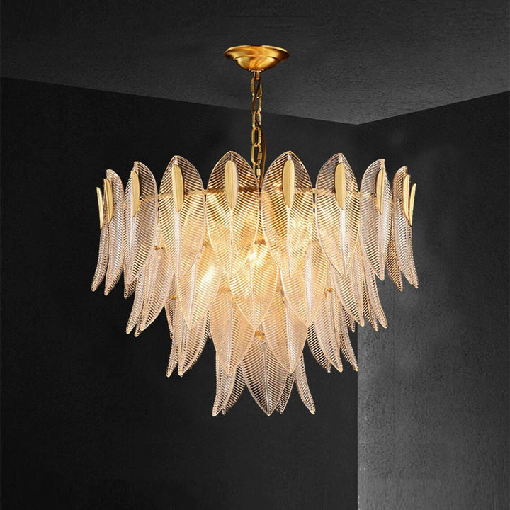 Best new Ceiling Light Glass Crystal Lamp Gold Home Decor Pendant Light