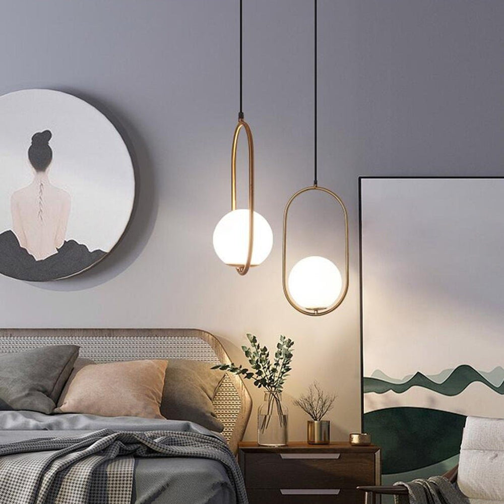 Best new Ceiling Shades Light Fixture Glass Ball Nordic Minimalist Modern Style Light