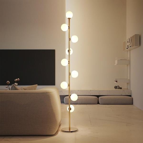 Best new DECUMARIA Europe Concise Glass Sphere Modern Round Ball Floor Lamp