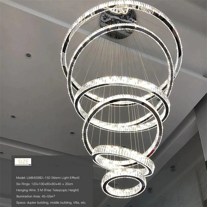 Best new ELIZABETH Crystal Led Lamp Shades Decor Luxury Modern Chandelier