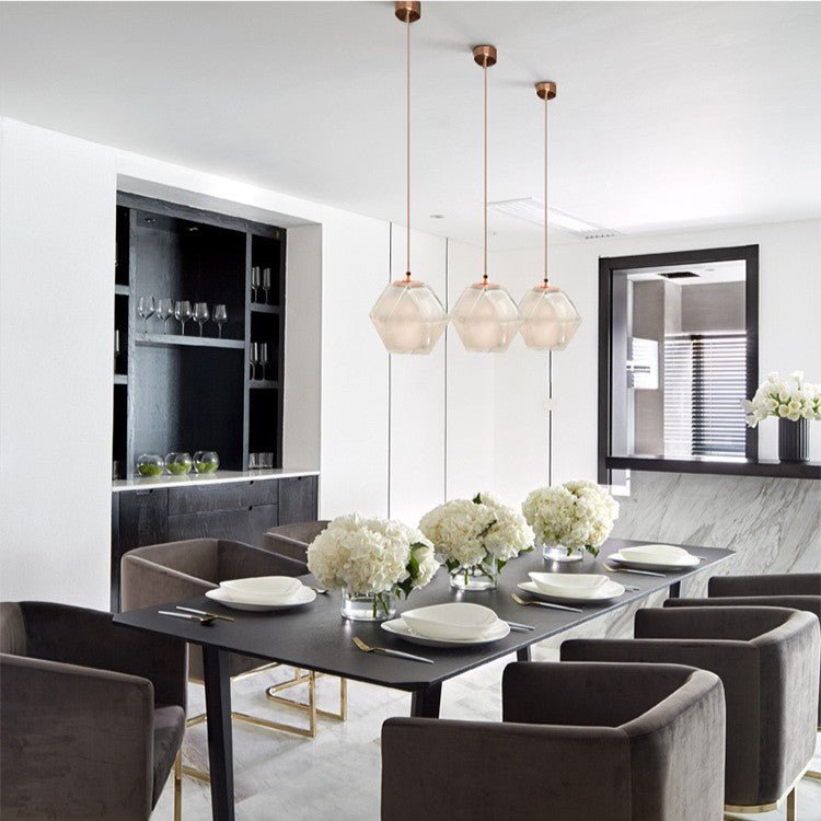 Best new ELODIE Geometry Modern Glass Pendant Light P5344