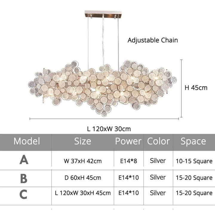 FLOATY Chandelier Crystals Pendant Light