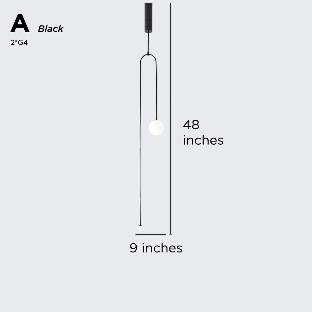 Best new FLY Modern Minimalist Glass Pendant P4878