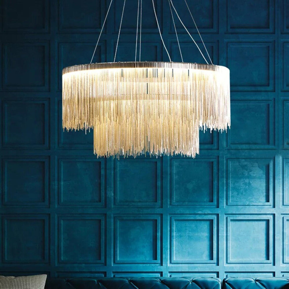 Best new FRÁGIL Led Chandelier Unique Ceiling Fixture Wood Pendant Light