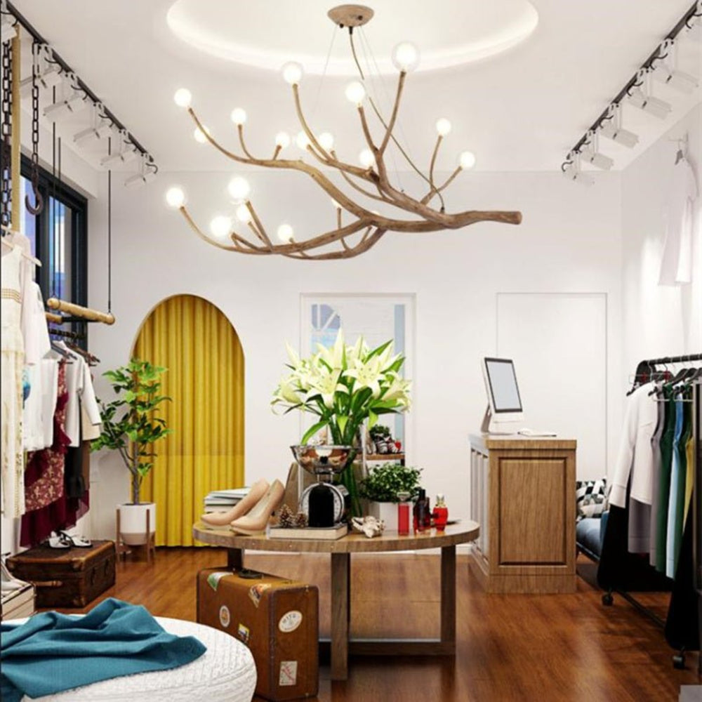 Best new FUERTE Retro Tree Style Luxury Pendant Light P5292