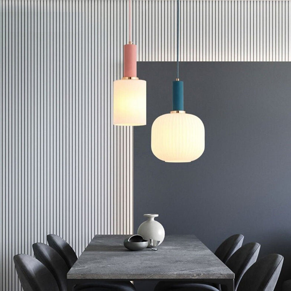 Best new Glass Pendant Ceiling Light Fixture Lamps Shade White Colours [No Bulbs]