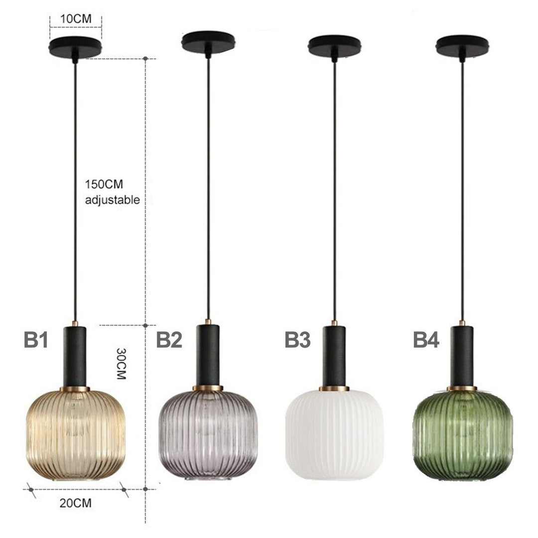 Best new Glass Pendant Fixture Ceiling Light Shade Full Colours [No Bulbs]