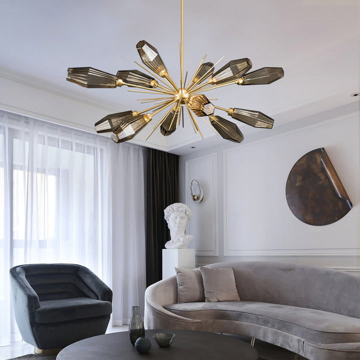 SMO Gray Glass Retro Pendant Light