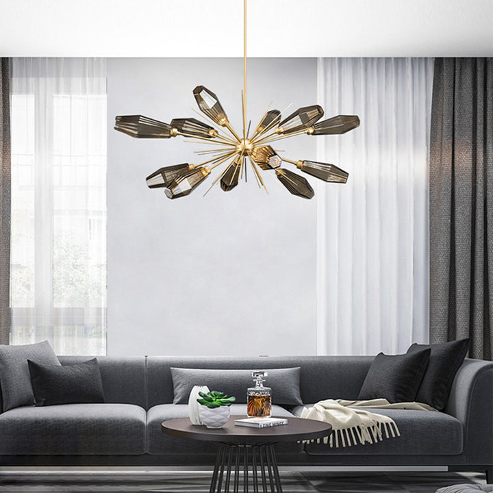 SMO Gray Glass Retro Pendant Light