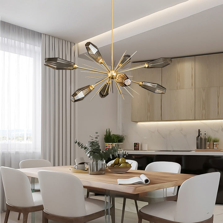 SMO Gray Glass Retro Pendant Light