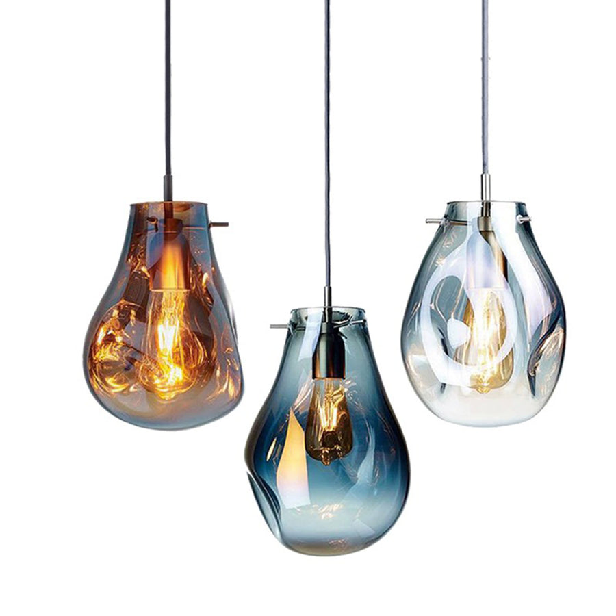 Best new INDIGO Colorful Home Decor Glass Pendant Light P5319