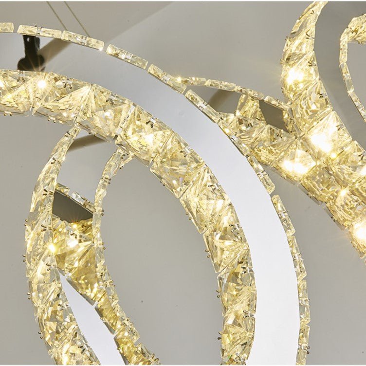 Best new ISEPPA Crystal Ring Style Modern Pendant Light P5357