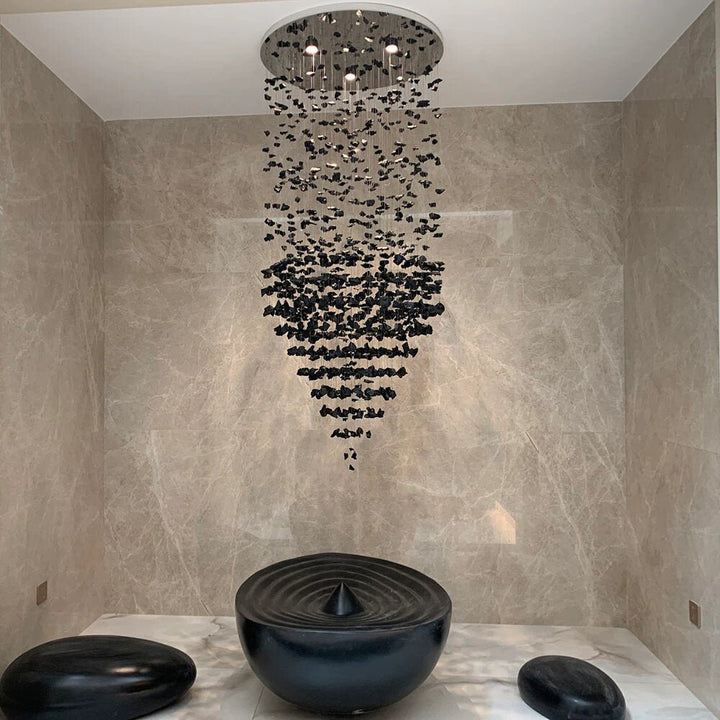 Ifin-black-crystal-staircase-chandelier7