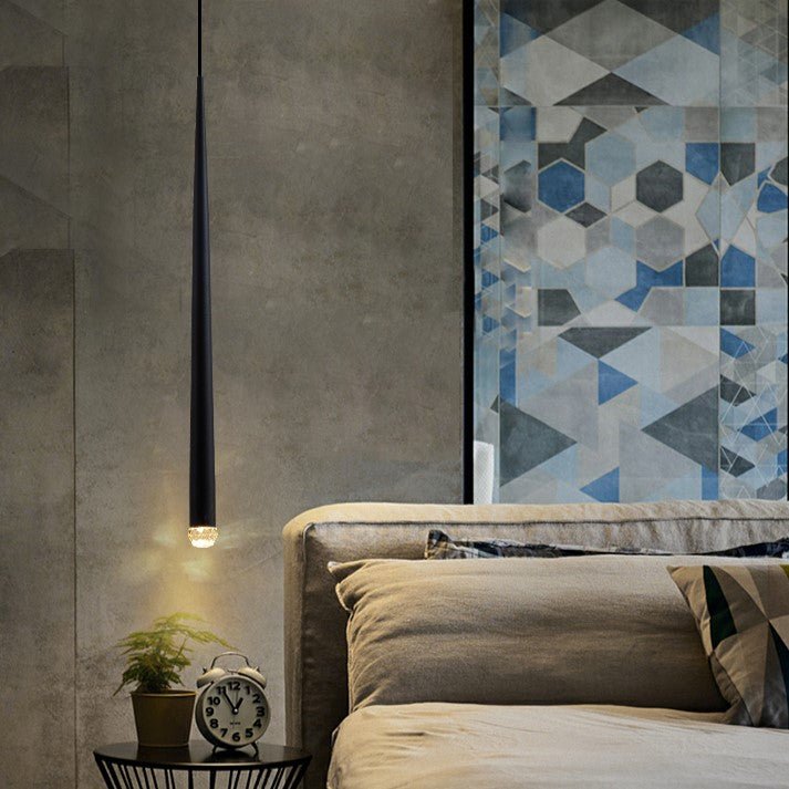 Best new JUNIPER Minimalist Long Bedroom Pendant Light P5339