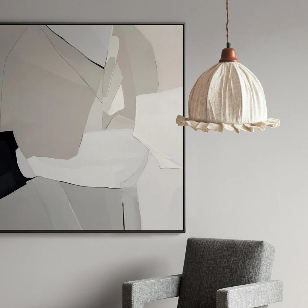 Best new LAURA Vintage Cotton Living Room Pendant Light P5285