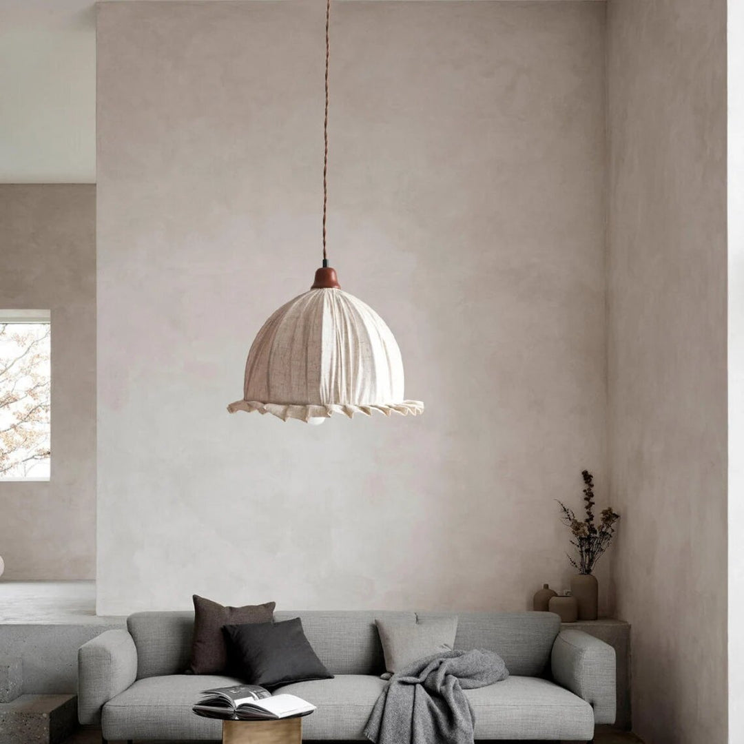 Best new LAURA Vintage Cotton Living Room Pendant Light P5285