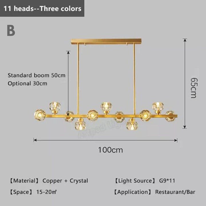 Best new LEILANI Copper Crystal Chandelier Shades Home Decor Pendant Light