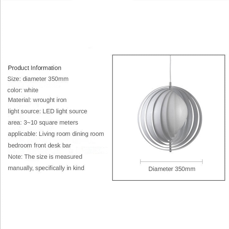 LIA Rotatable Moon Design LED Pendant Light P5352 – ULURU Lighting
