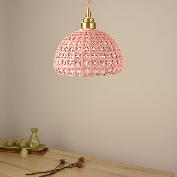 Best new LOLA Unique Ceramic Bedroom Colorful Pendant Light P5277