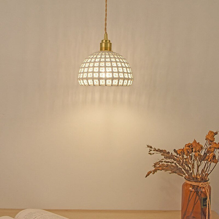 Best new LOLA Unique Ceramic Bedroom Colorful Pendant Light P5277