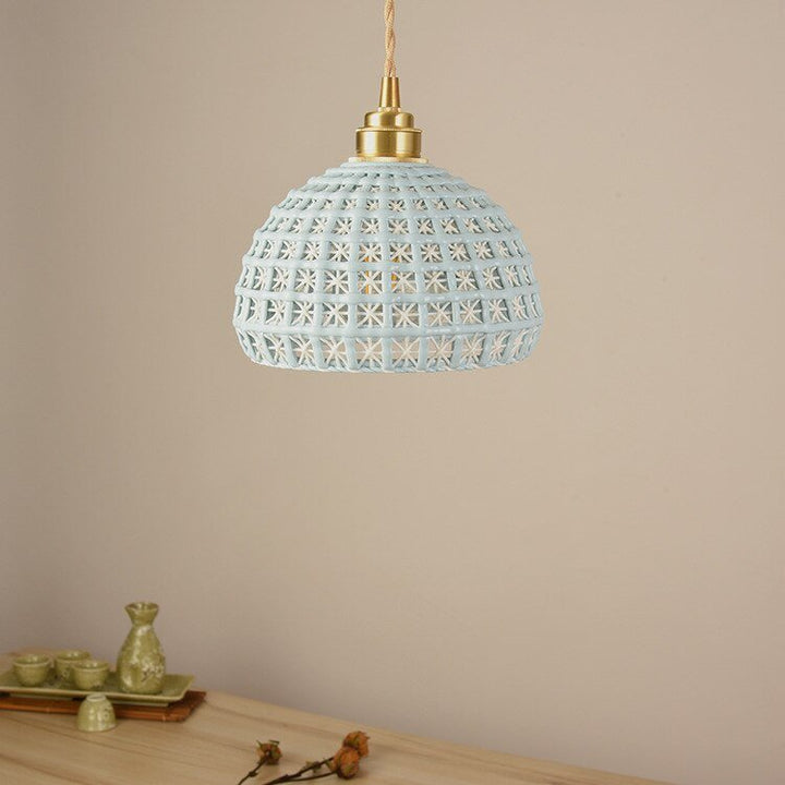 Best new LOLA Unique Ceramic Bedroom Colorful Pendant Light P5277