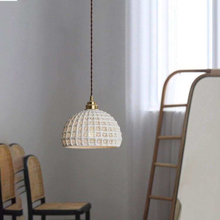 Best new LOLA Unique Ceramic Bedroom Colorful Pendant Light P5277