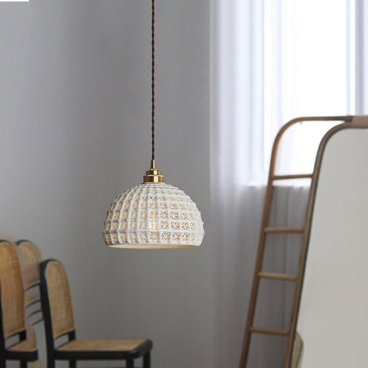 Best new LOLA Unique Ceramic Bedroom Colorful Pendant Light P5277